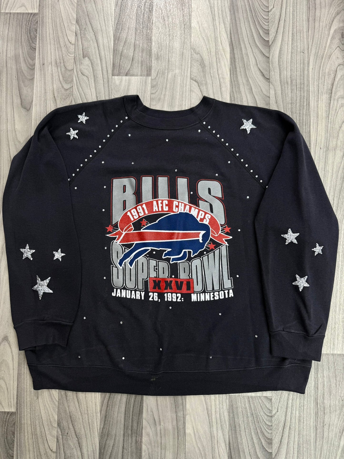 VTG Into the Night Starry Gem Crew - Size XXL