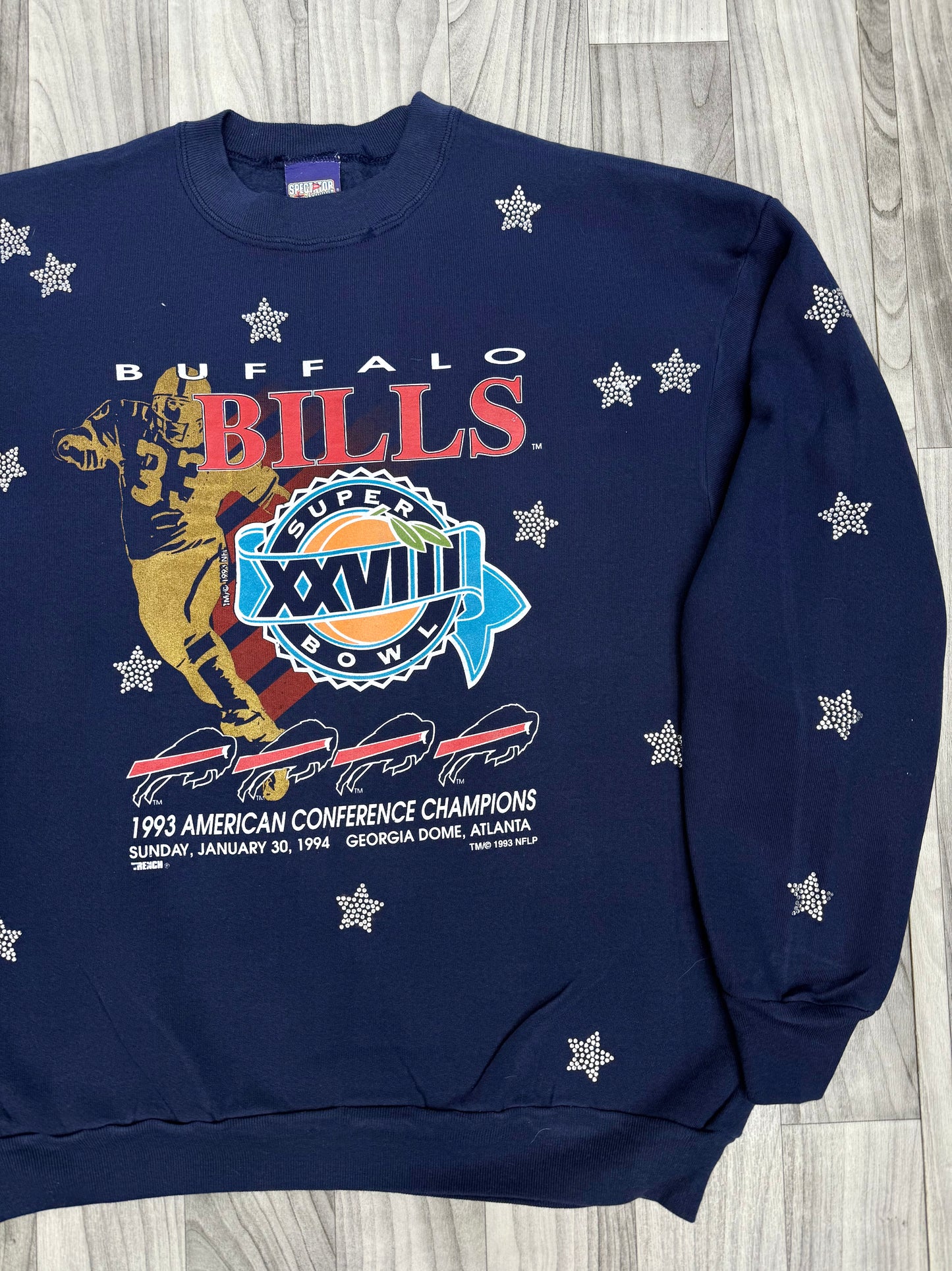 VTG Midnight Madness Starry Crew- Size XXL
