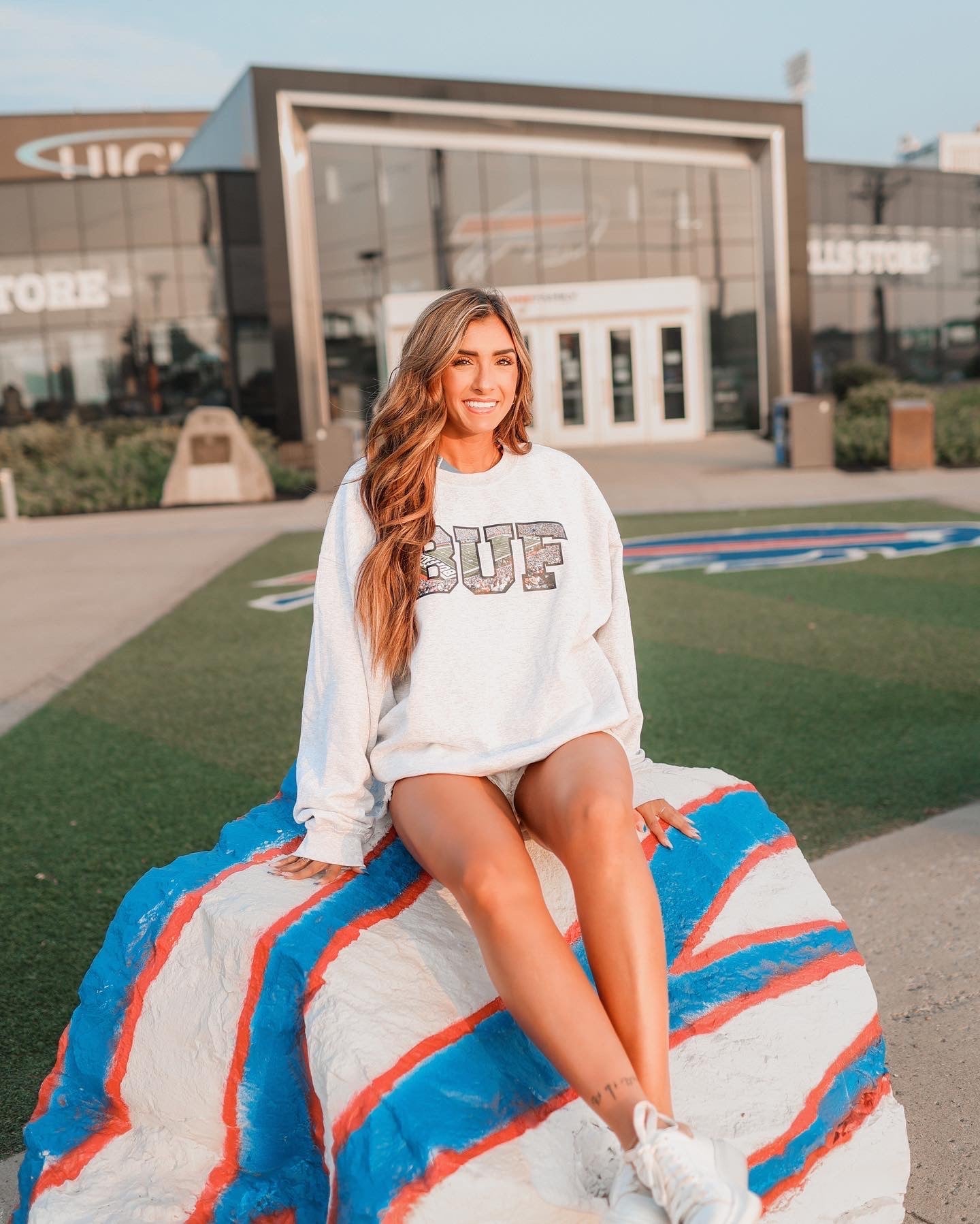 A "View from the Ralph" Crewneck – Comfortable crewneck sweatshirt with iconic "View from the Ralph" design, perfect for Buffalo fans.