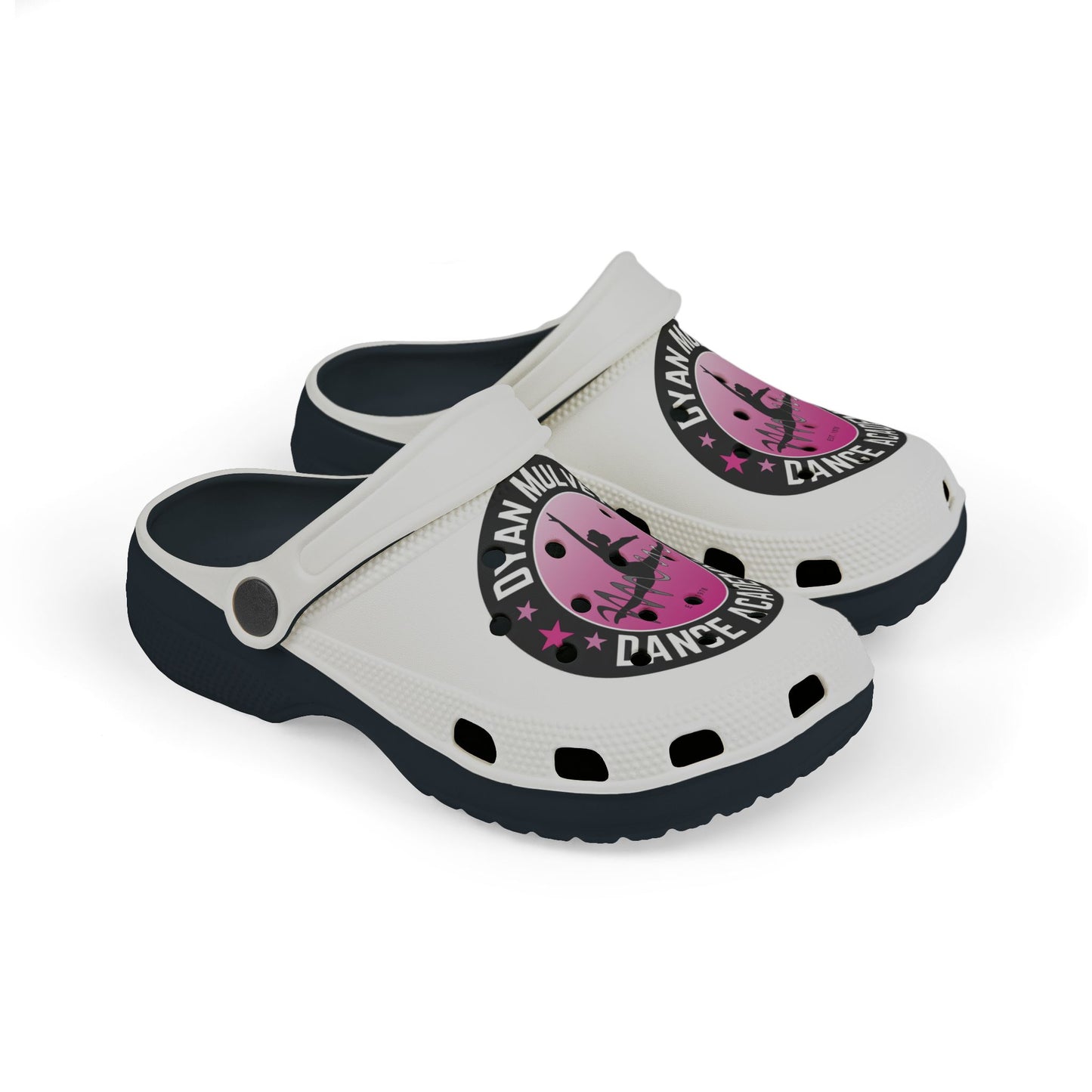 Dyan Mulvey Logo Kid's Clogs (White)
