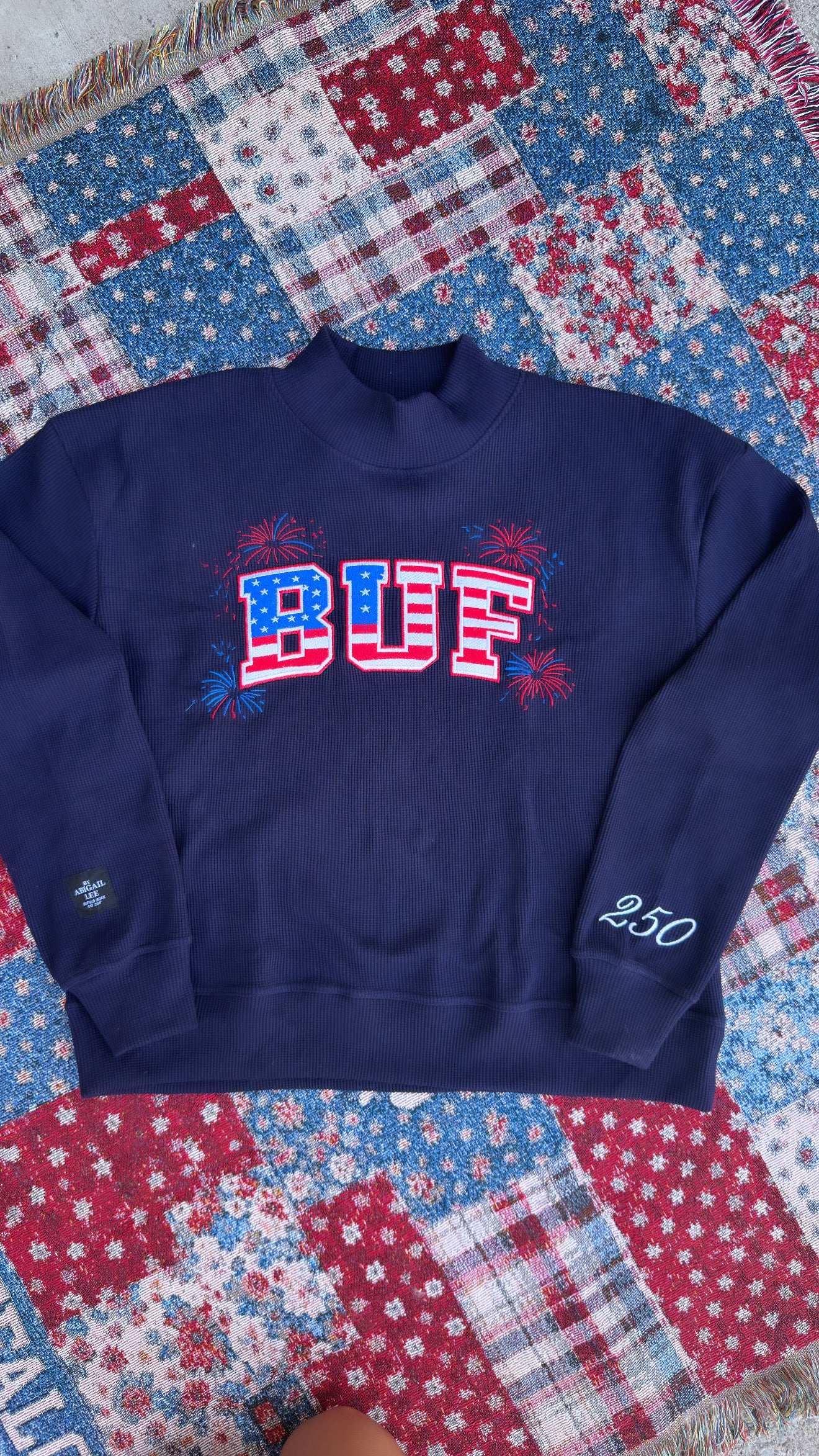 BUF Fourth of July Mock Neck Sweatshirt