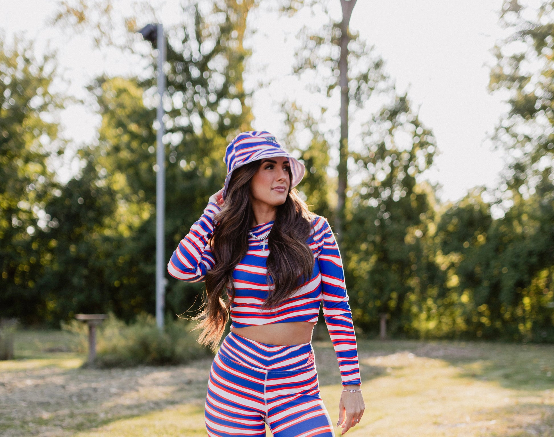 Buffalo Royalty Long-Sleeve Crop Top – Trendy long-sleeve crop top with bold Buffalo Royalty design, perfect for a stylish game-day outfit.