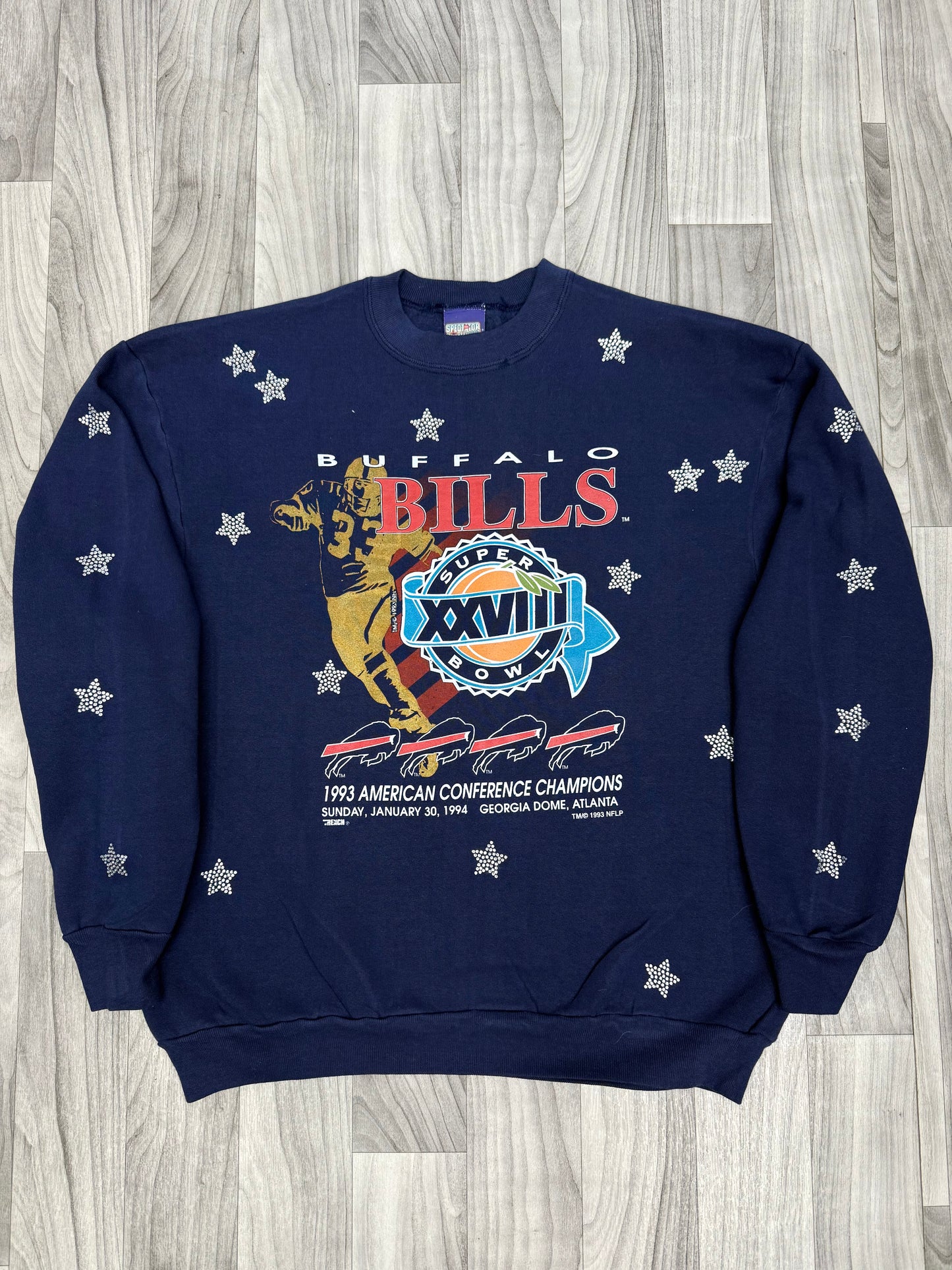 VTG Midnight Madness Starry Crew- Size XXL