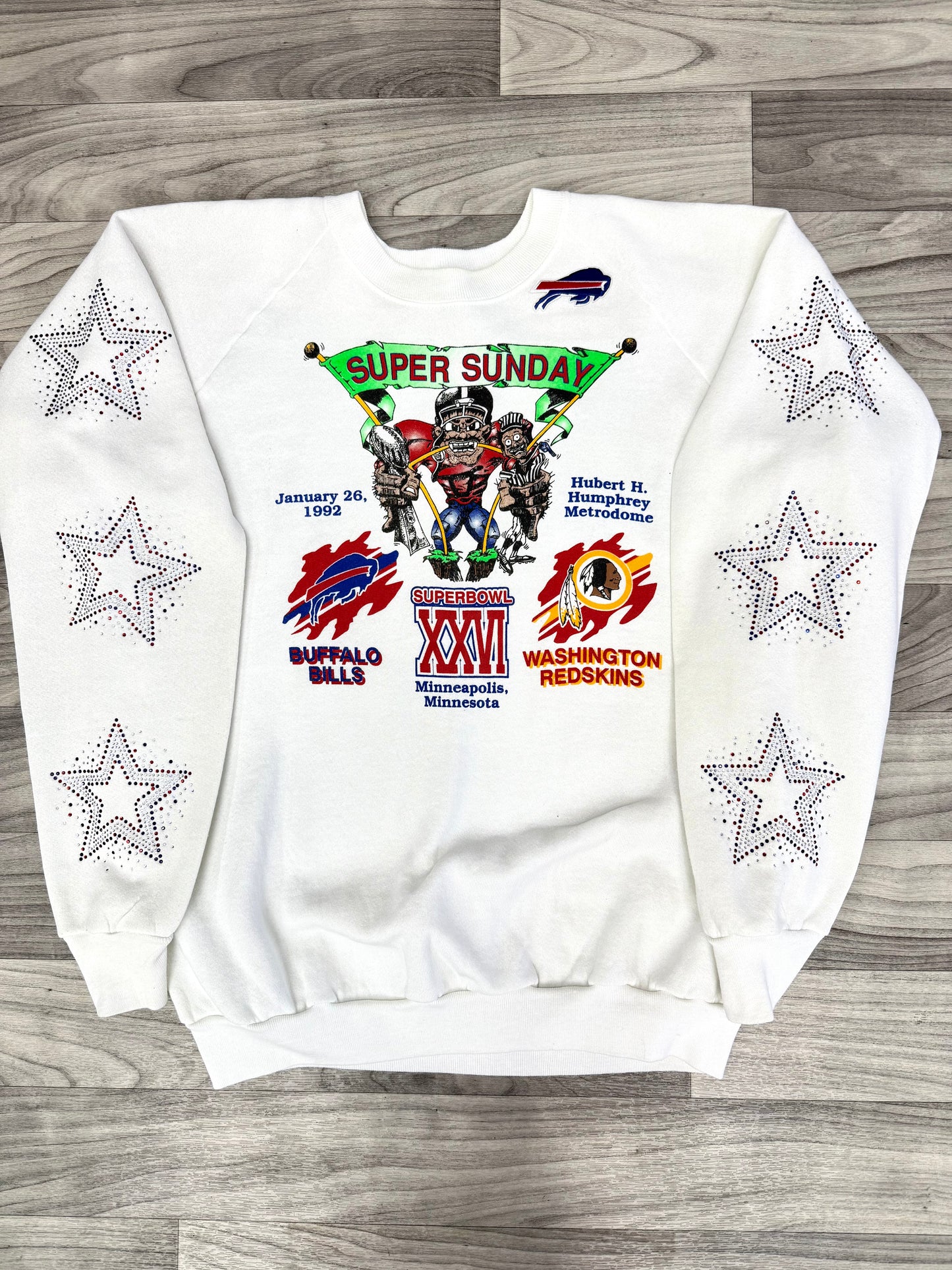 VTG SUPER SUNDAY Bling Crew - Size XL