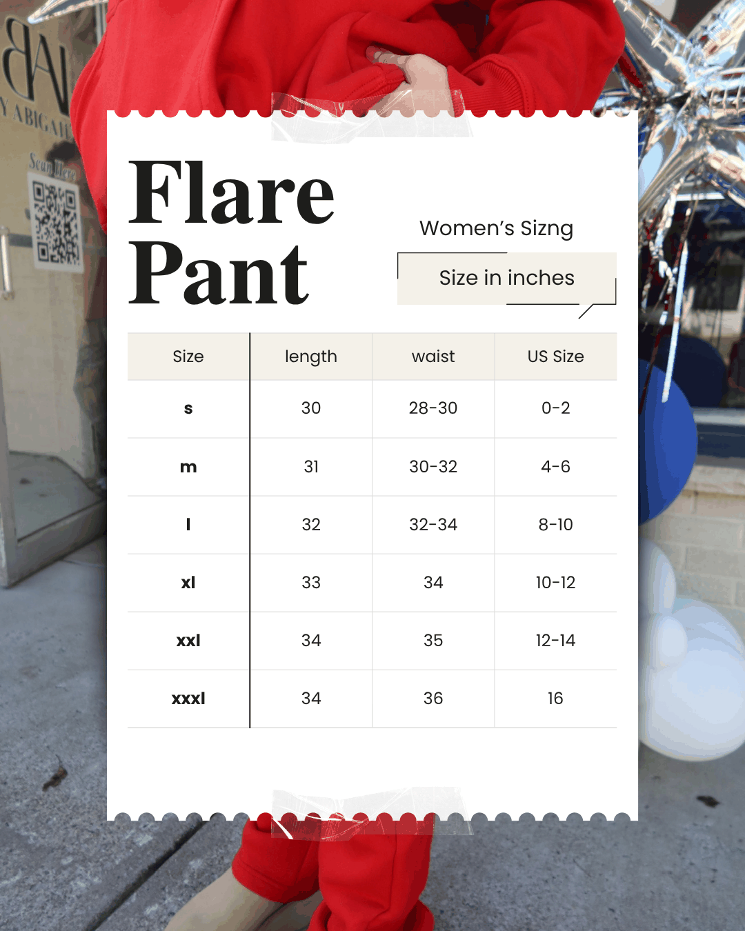 Be Good Do Good Size Chart Pants