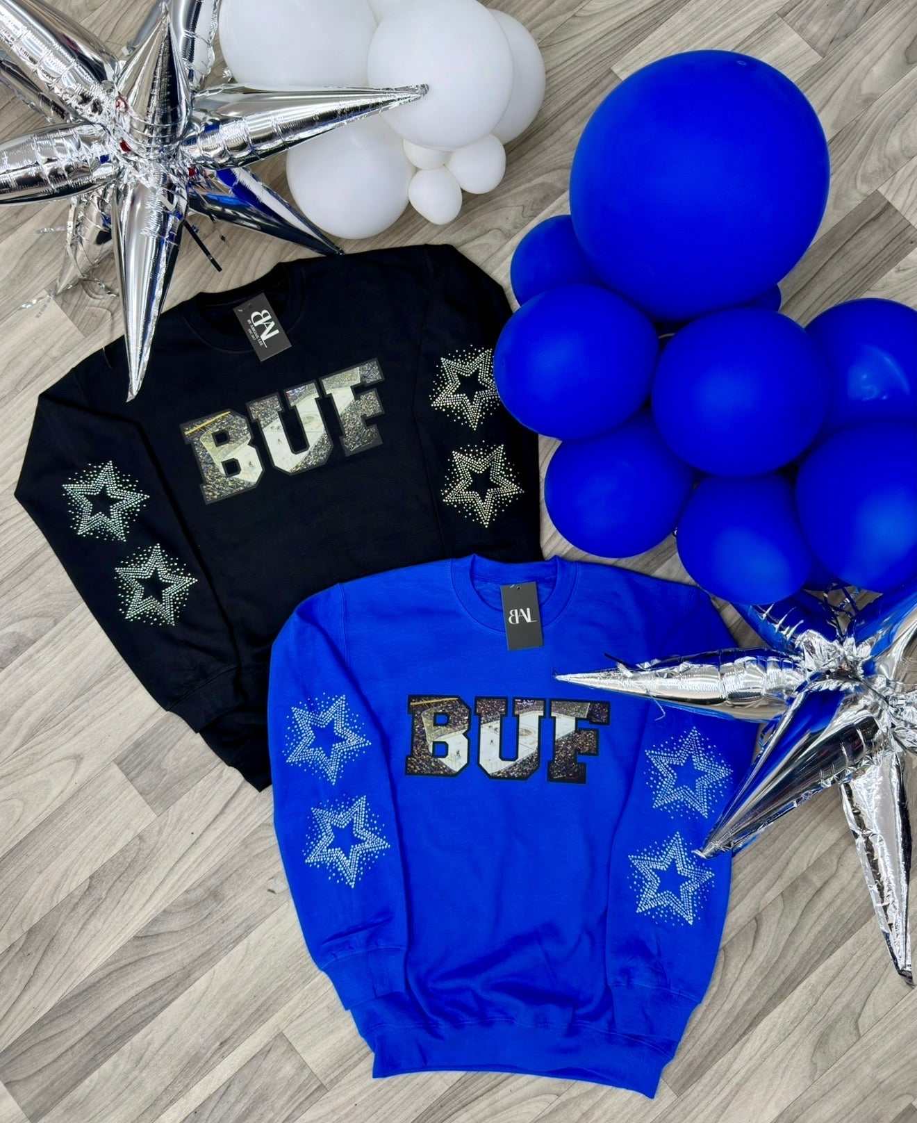 buffalo hockey crewneck sweatshirt by abigail lee