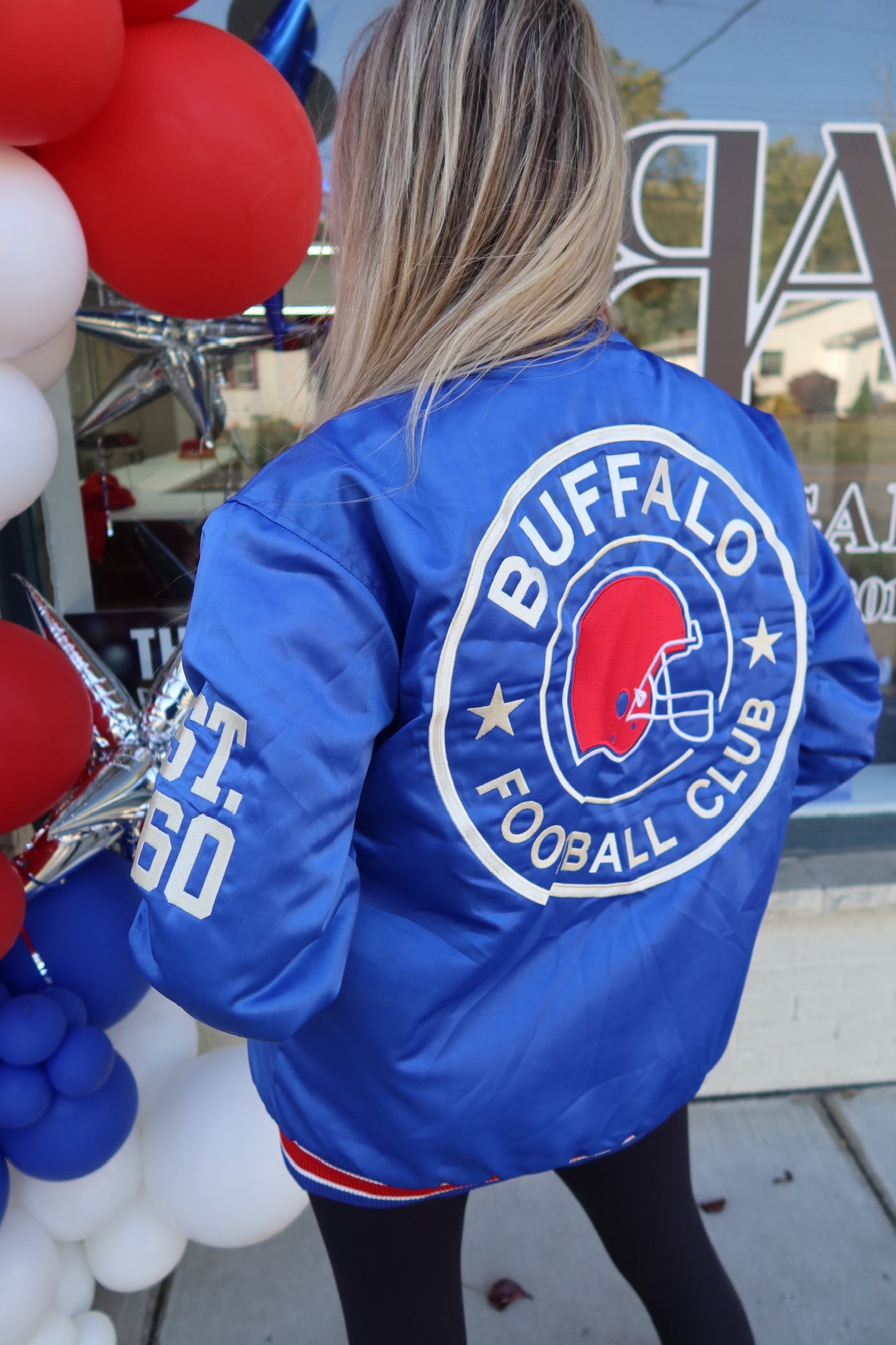 '25 Season Embroidered Buffalo Varsity Bomber