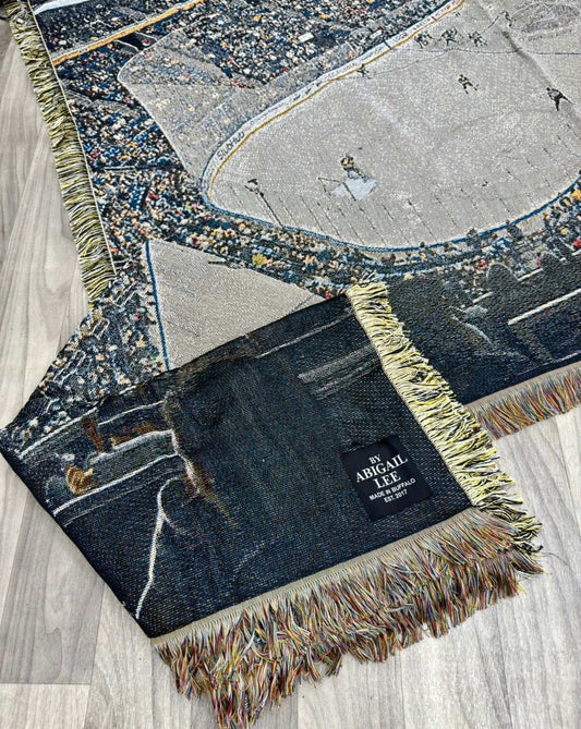 A “View From Hockey” Tapestry Blanket