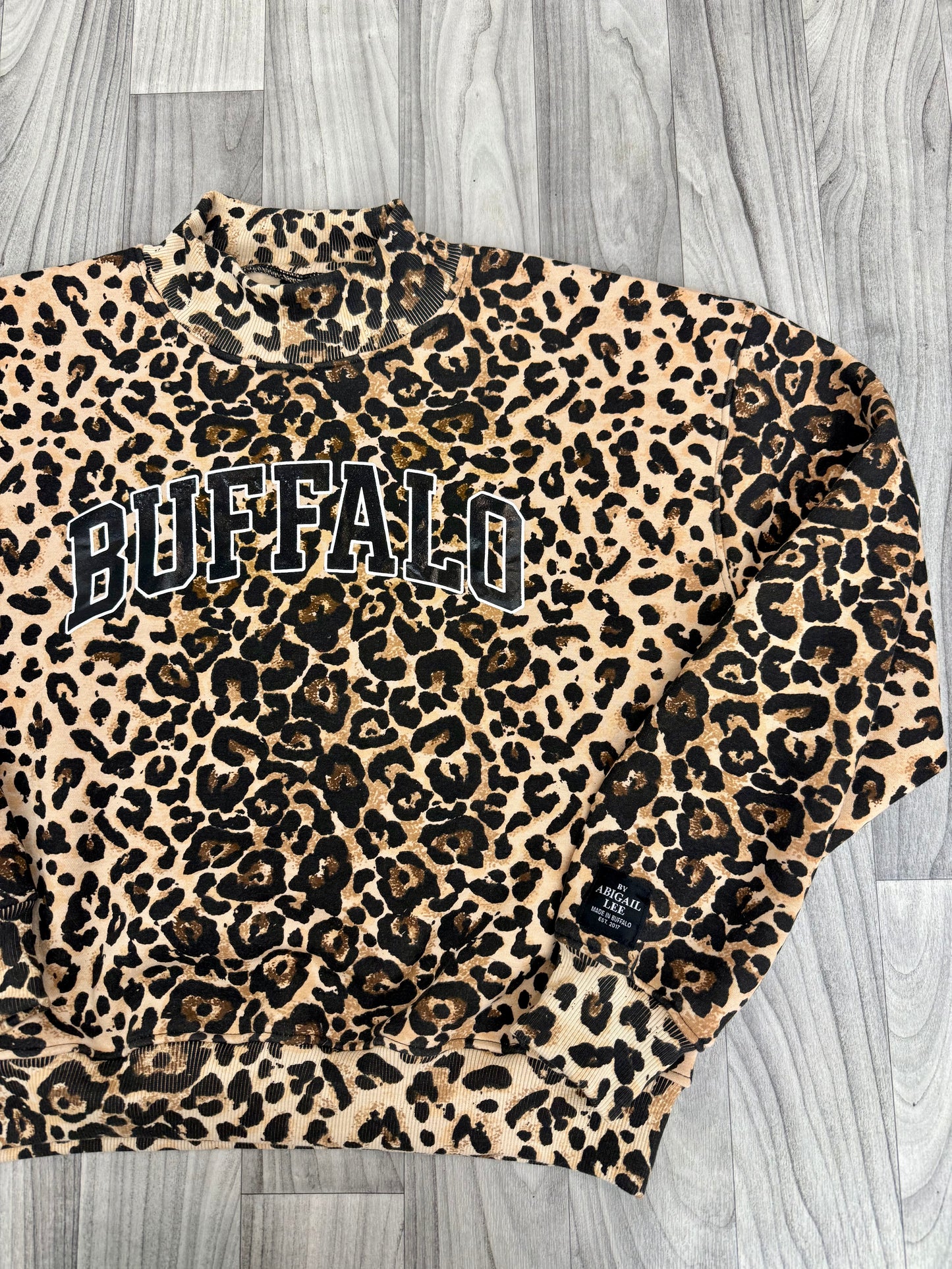 Cheetah Girl Buffalo Mock Neck Sweatshirt