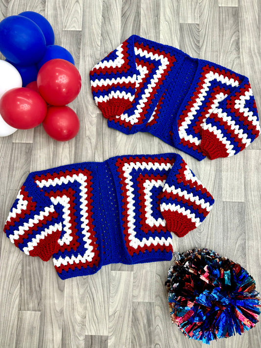 Hand-Crocheted Puff Sleeve Sweater by OFF THE HOOK 716