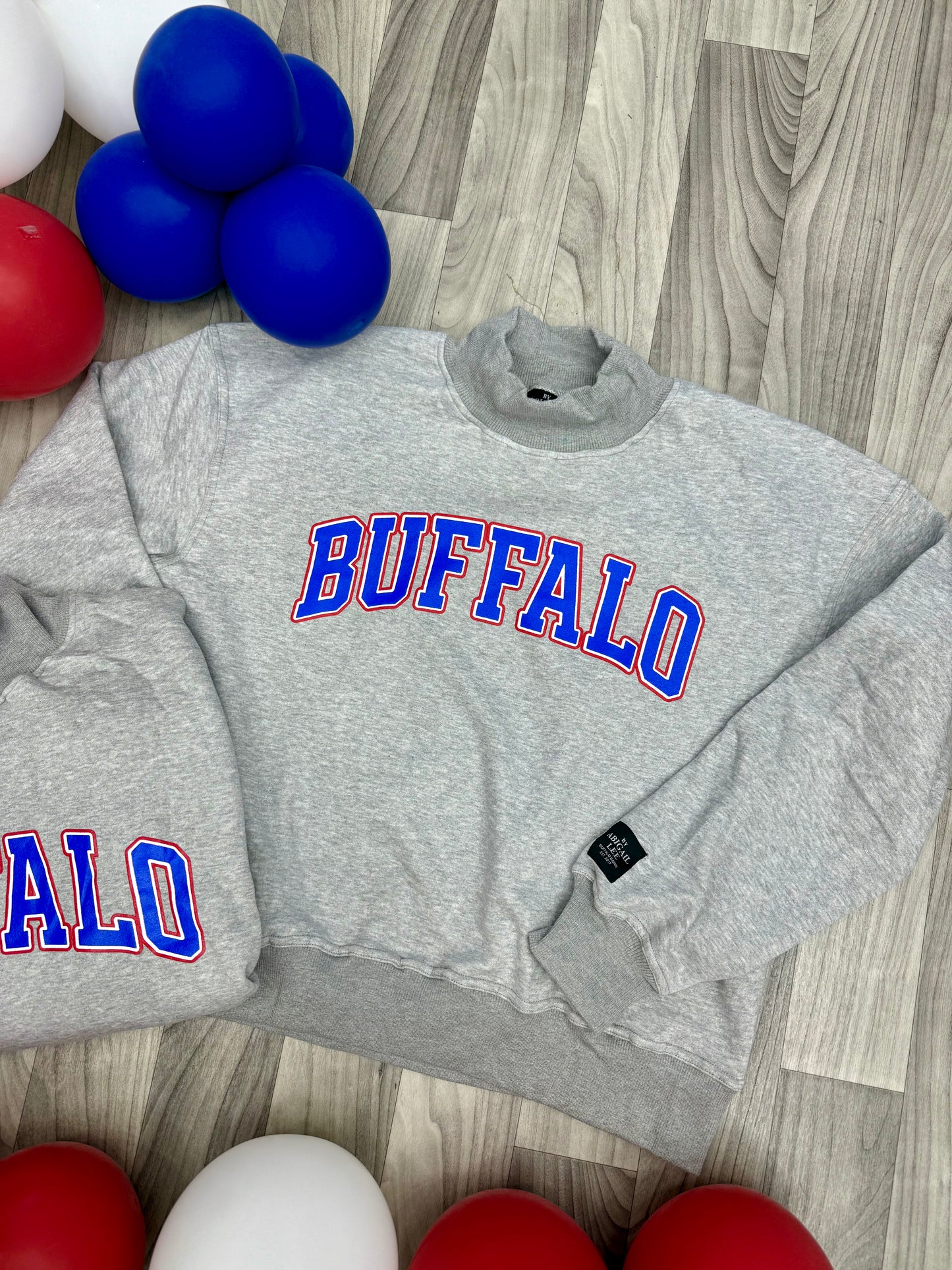SALE- Buffalo Colors Mock Neck Crewneck