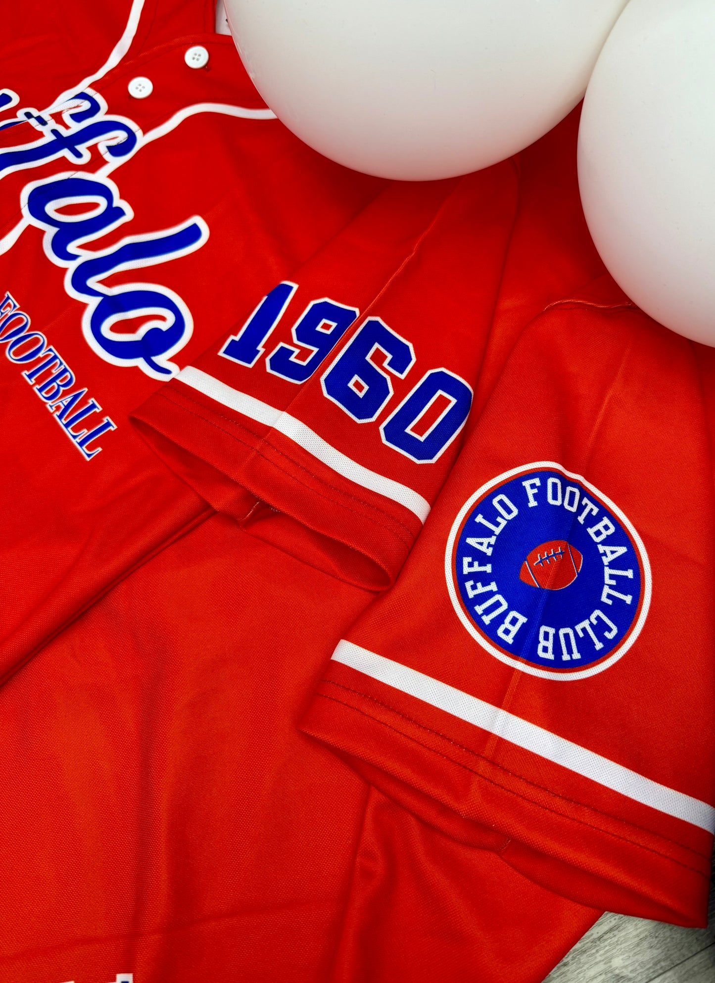 Buffalo Rushing Red Baseball Jersey