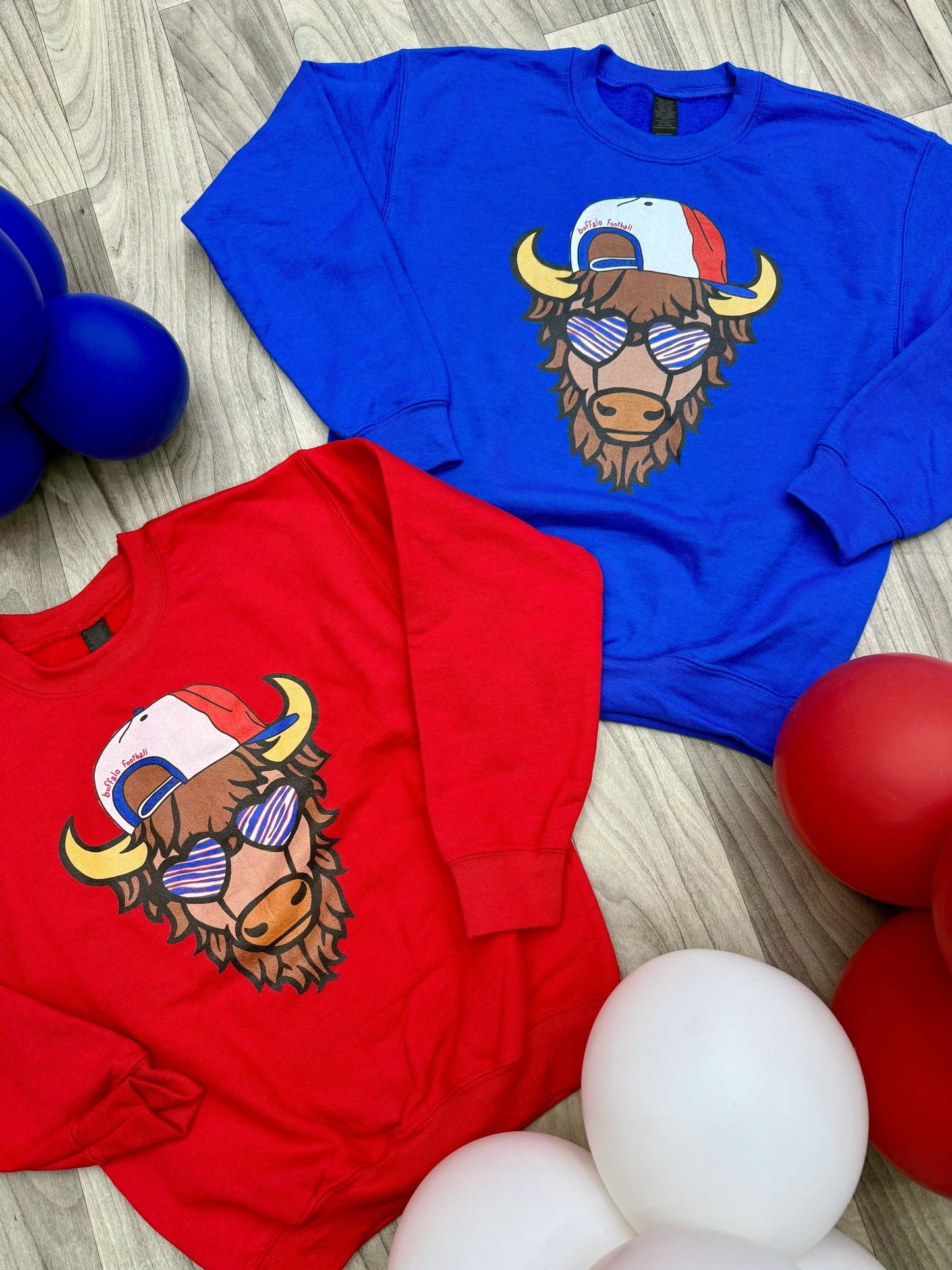 Buffalo Bison youth graphic crewneck