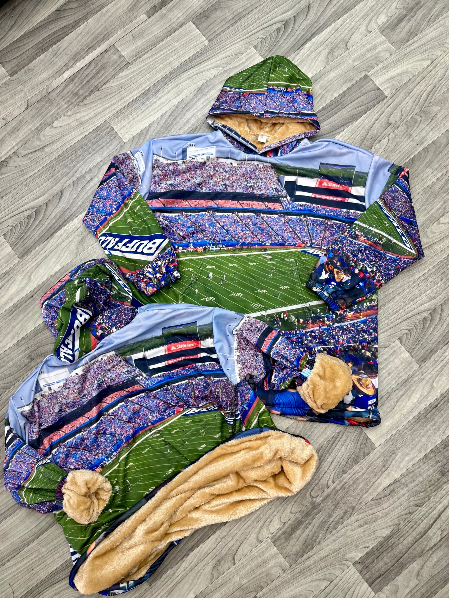 A "VFTR" Sherpa Blanket Hoodie