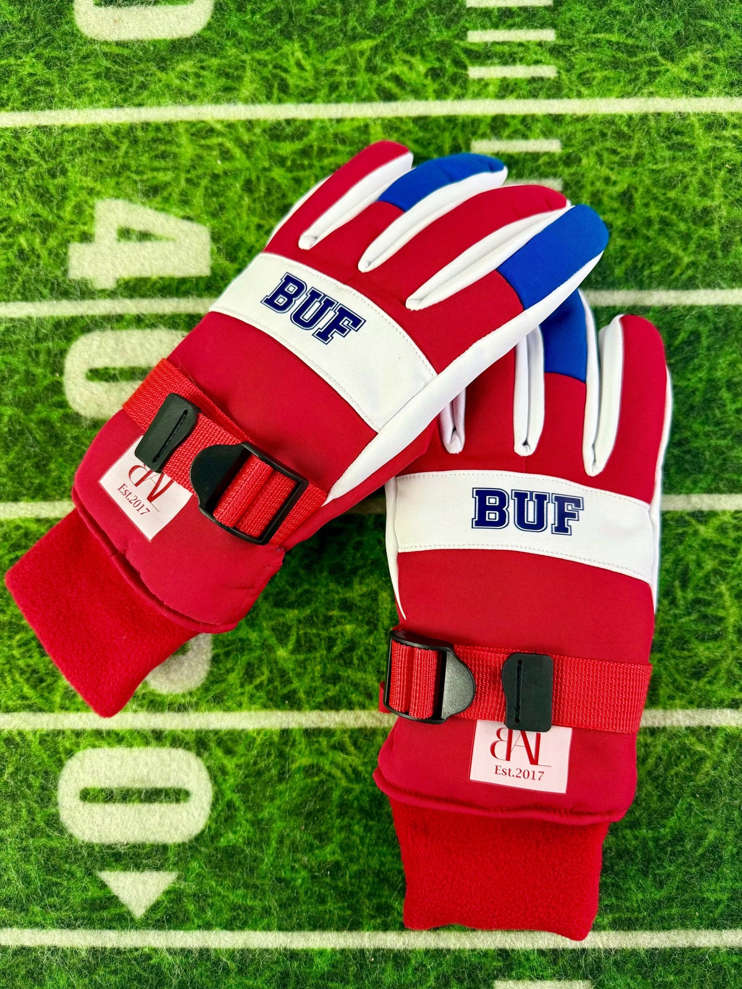 Buffalo Bills fleece-lined winter gloves