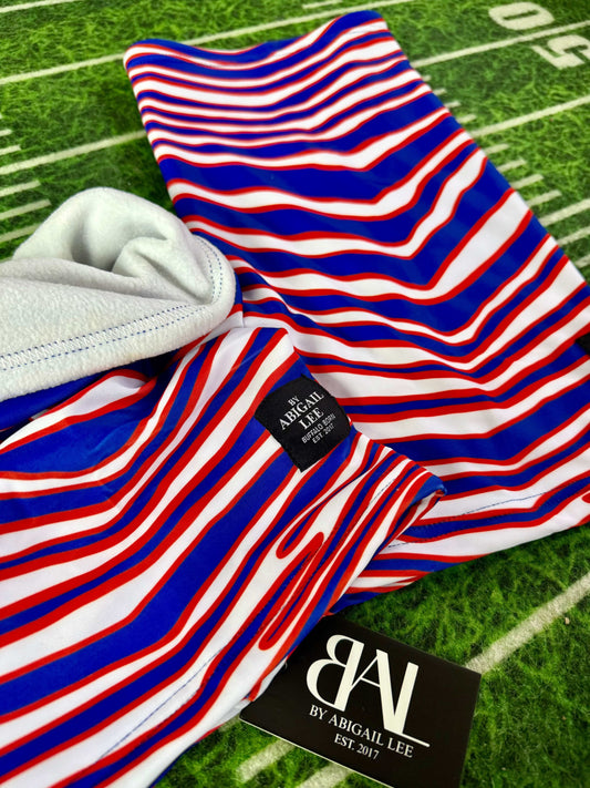 Buffalo Bills neck gaiter red white blue design