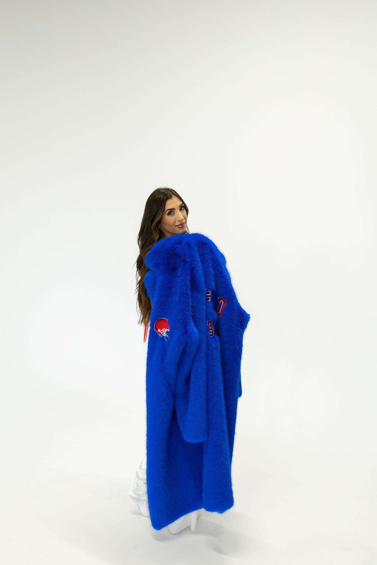 Blizzard Blue Fur Coat