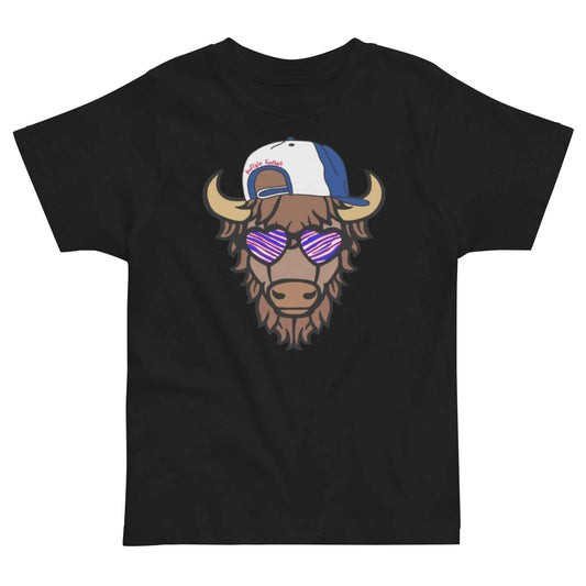 Billy The Buffalo Toddler Tee Black