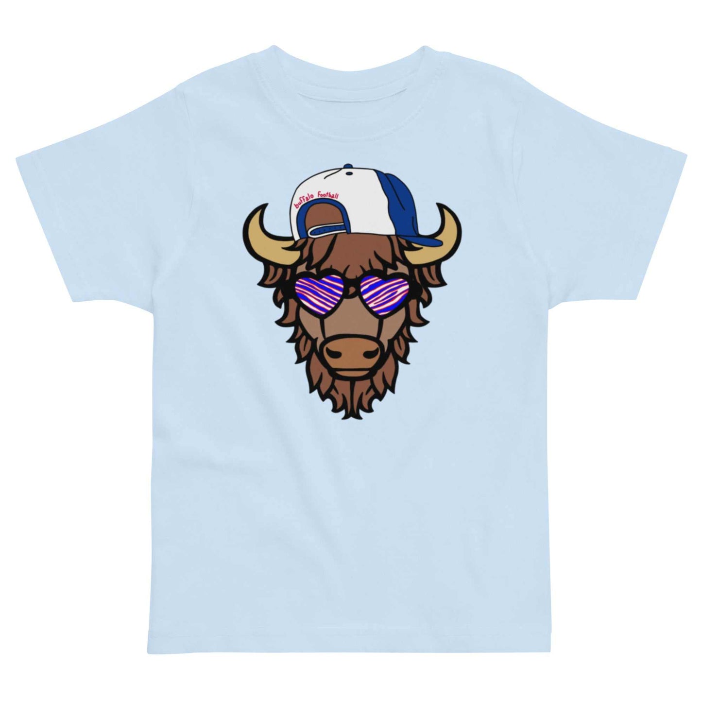 Billy The Buffalo Toddler Tee Blue