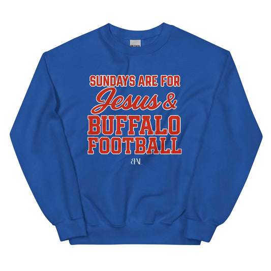 Sundays are for Jesus and Buffalo Football buffalo football shirt graphic design