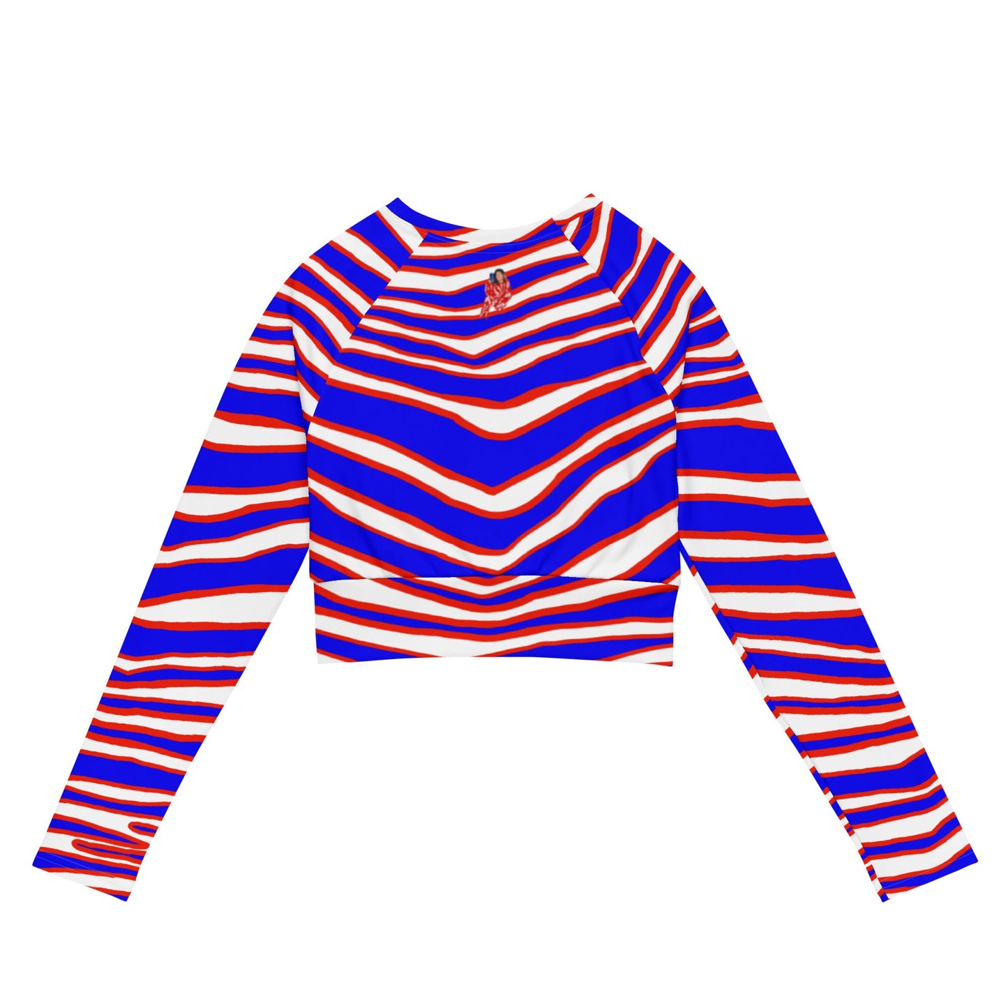 Buffalo Royalty Long-Sleeve Crop Top – Trendy long-sleeve crop top with bold Buffalo Royalty design, perfect for a stylish game-day outfit.