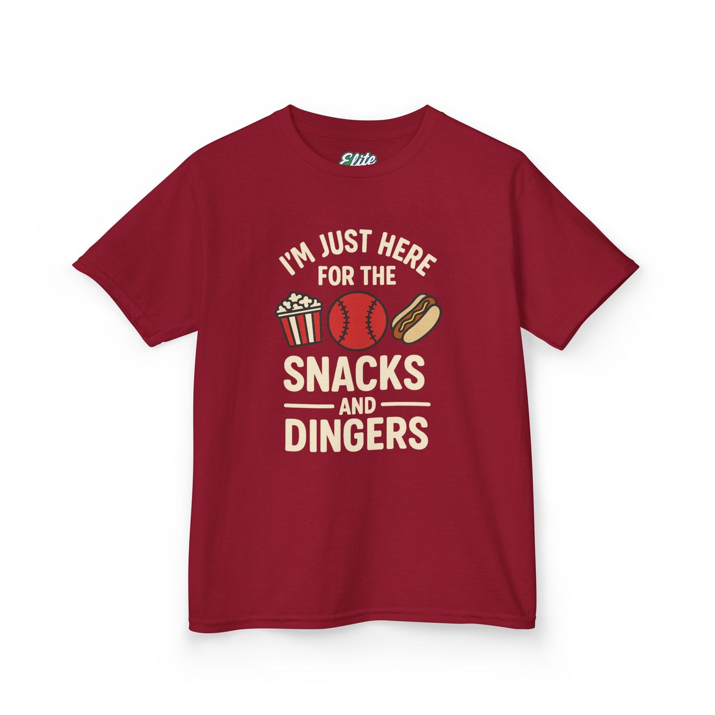 Evans Elite "Snacks and Dingers" Kids Tee