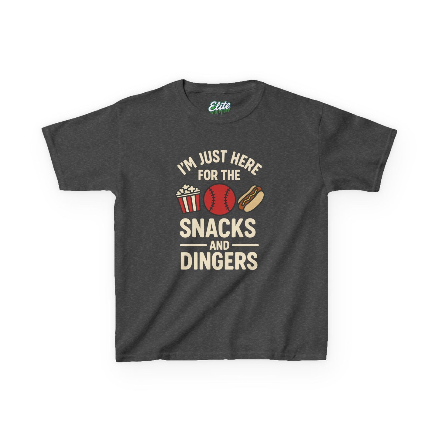 Evans Elite "Snacks and Dingers" Kids Tee
