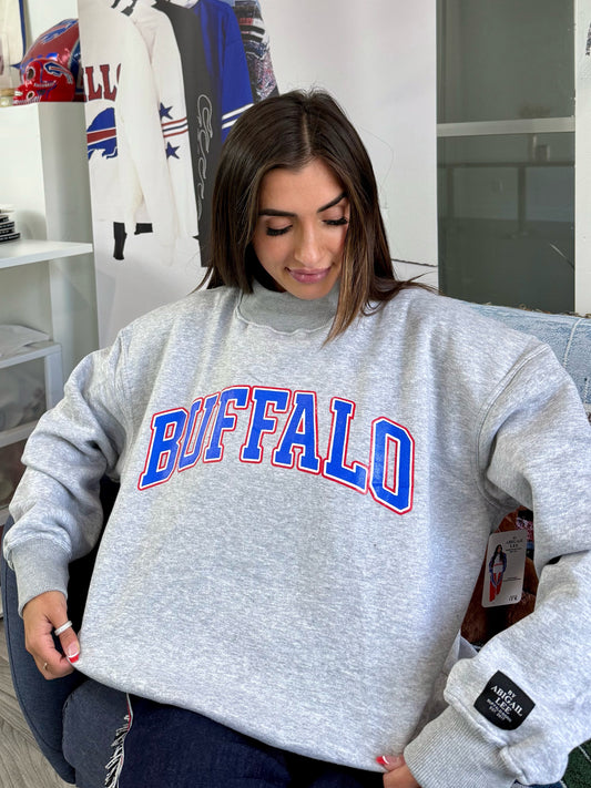 Buffalo Colors Mock Neck Crewneck
