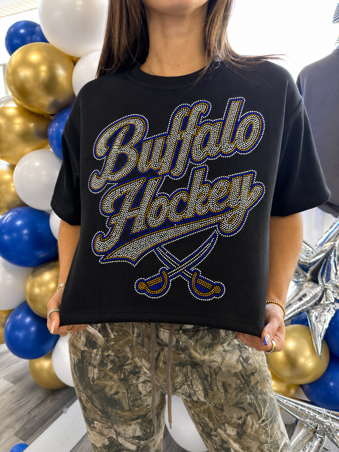 Buffalo Hockey Bling Tee