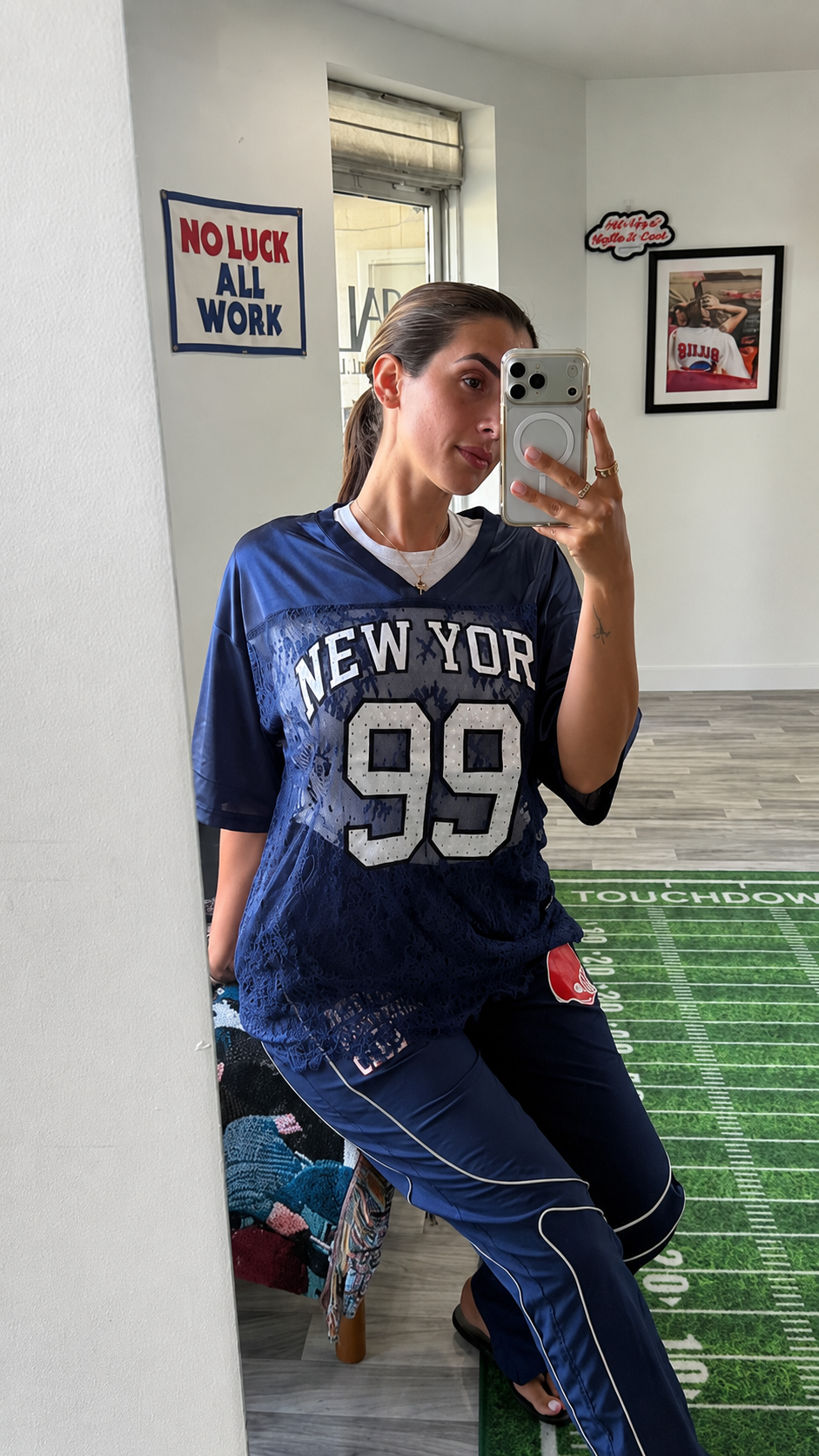 Lace Me Up New York Baseball Jersey