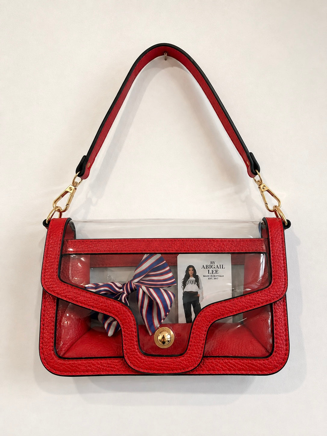 Red Game Day Clear Stadium Purse