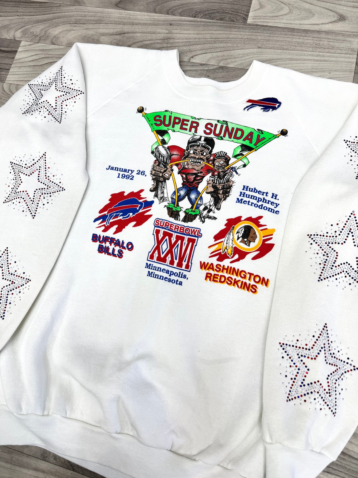 VTG SUPER SUNDAY Bling Crew - Size XL