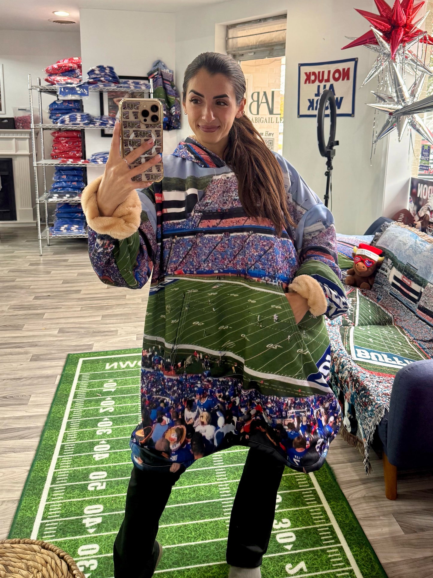 A "VFTR" Sherpa Blanket Hoodie