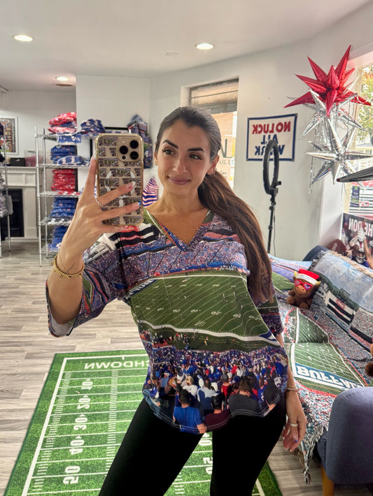 A "VFTR" Casual V-Neck Teacher Tee