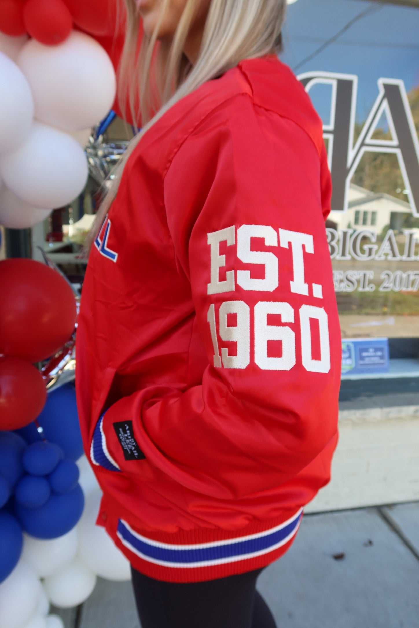 25 Season Buffalo Varsity Bomber – Embroidered Satin Varsity