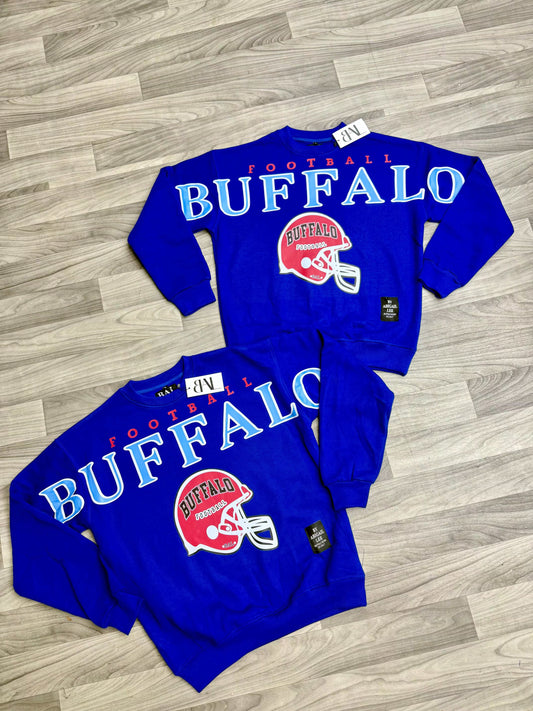 buffalo vintage crewneck script design