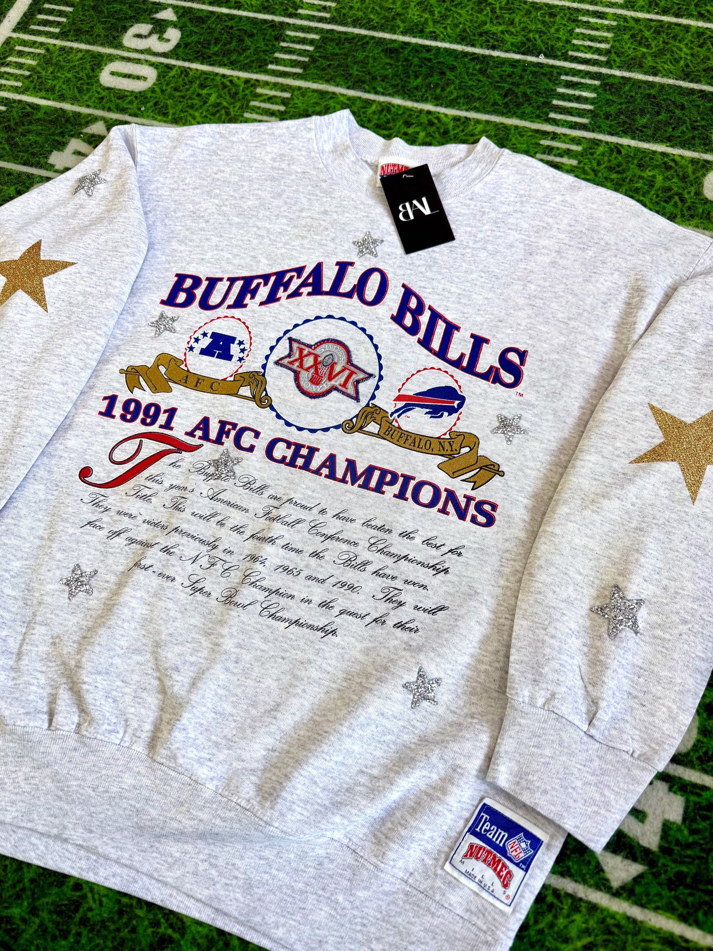 Buffalo Bills Script Crew- Size XL