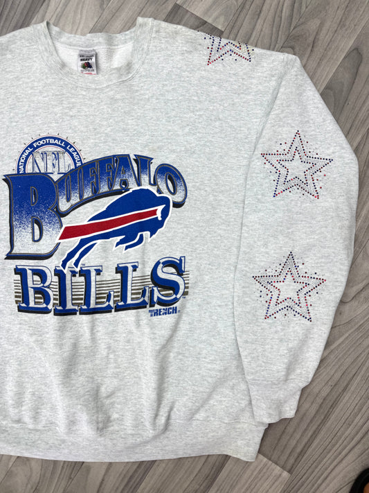 1/1 VTG Red White and Buffalo Crew – Size XXL