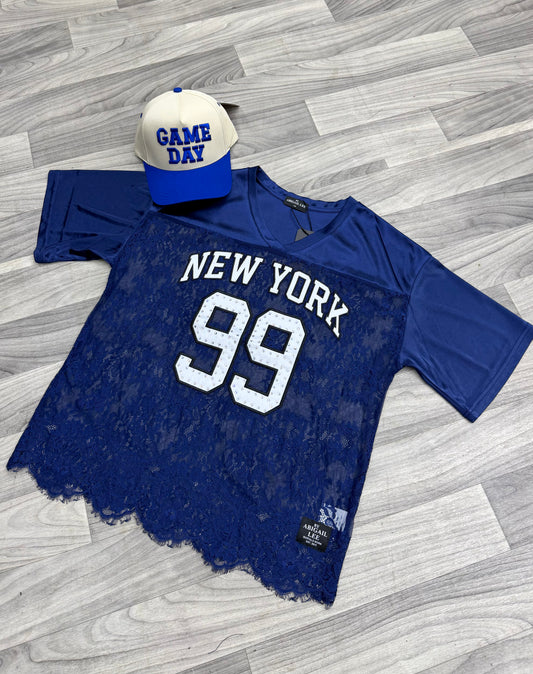 Lace Me Up New York Baseball Jersey
