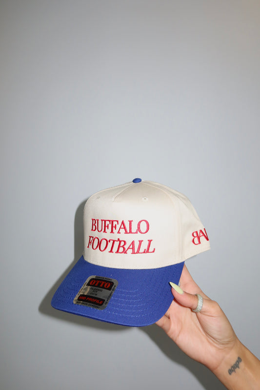 Buffalo Football Cream Hat