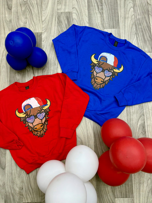 Buffalo Bison Youth Crewneck