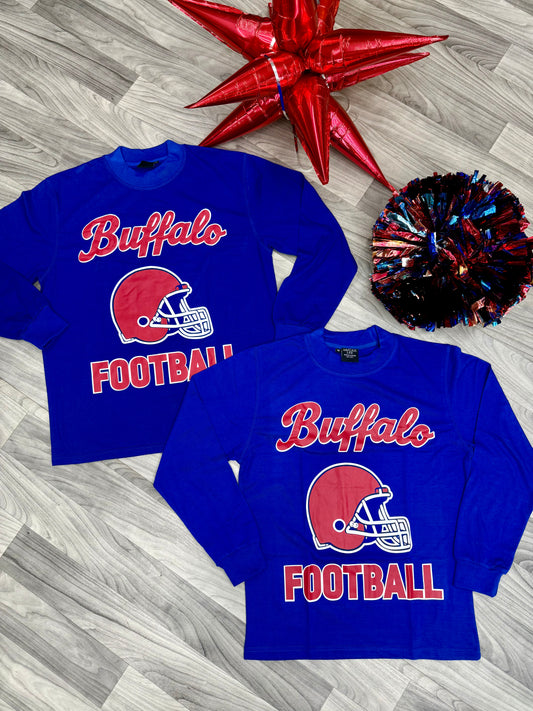 Long Sleeve Mock Neck Buffalo Shirt