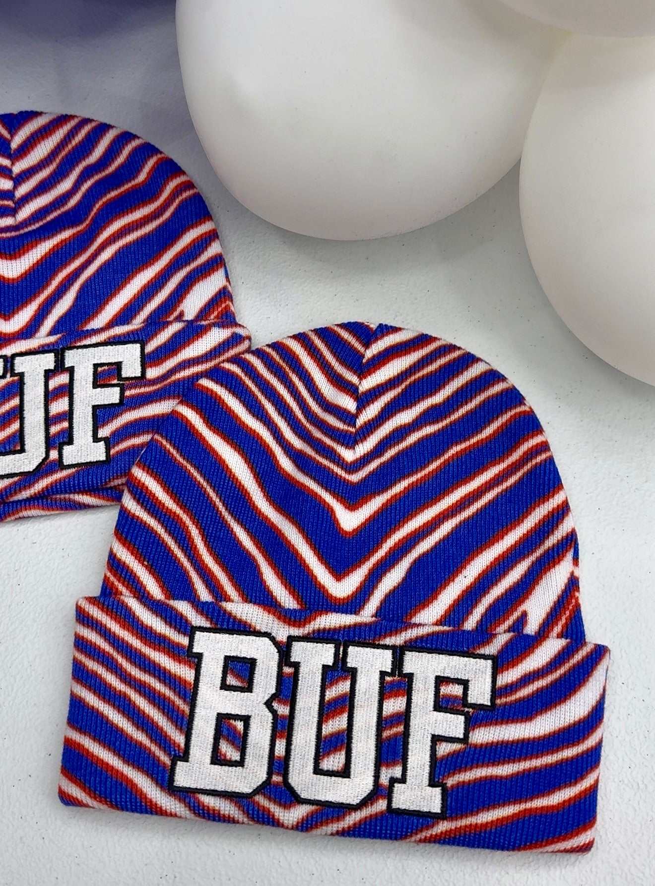 buffalo winter beanie with embroidered BUF lettering cozy knit hat