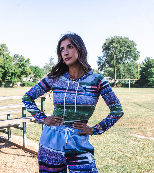 A "View From the Ralph" Women's Hooded Long Sleeve Bodysuit