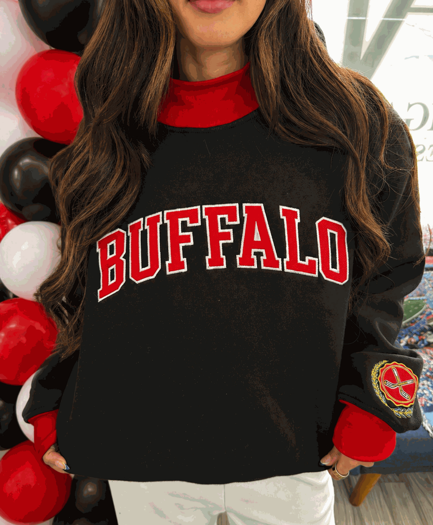 Buffalo Sabres Mock Neck Sweatshirt for Game Day Style