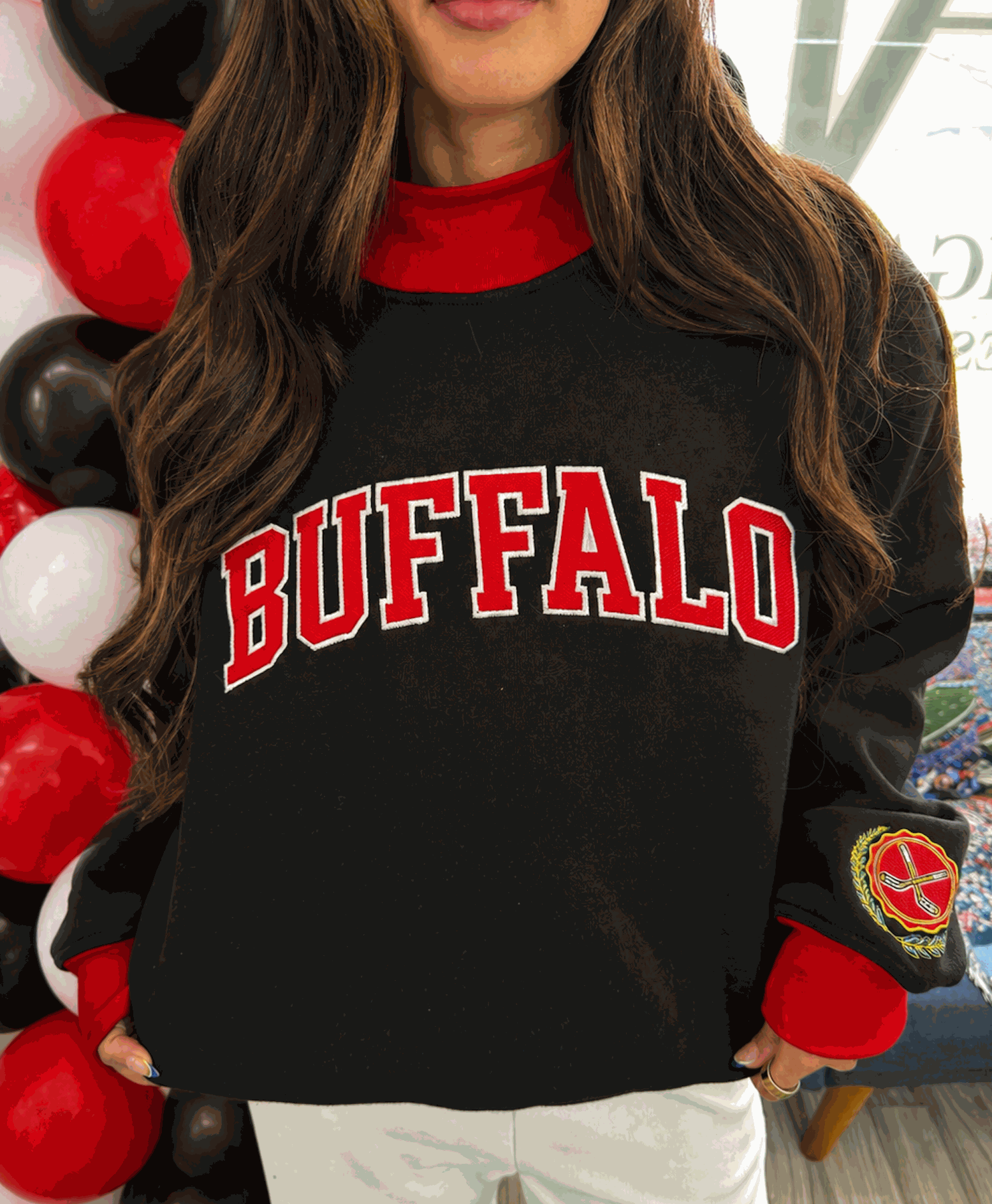 Buffalo Sabres Mock Neck Sweatshirt for Game Day Style