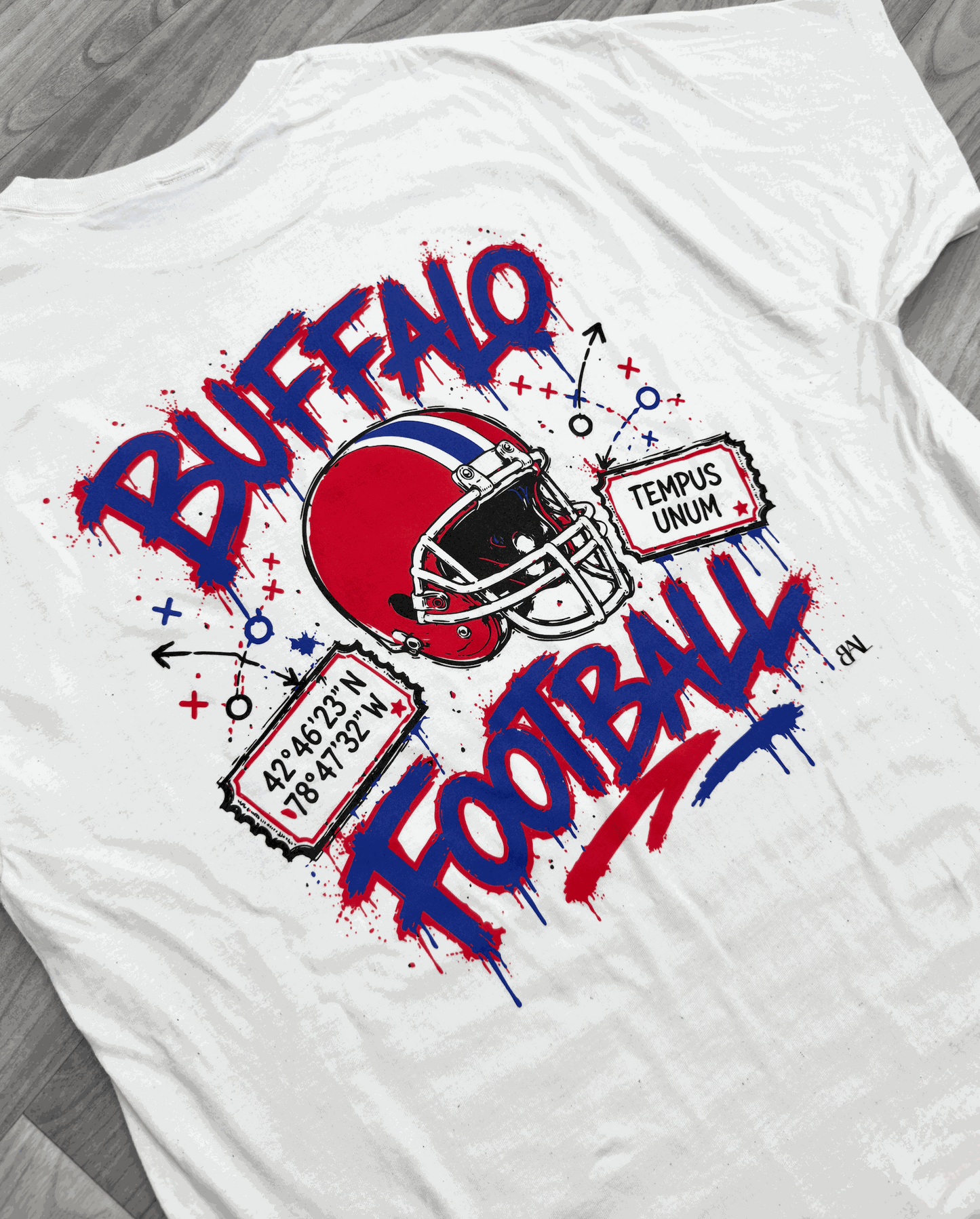 Buffalo Graffiti Cream Tee
