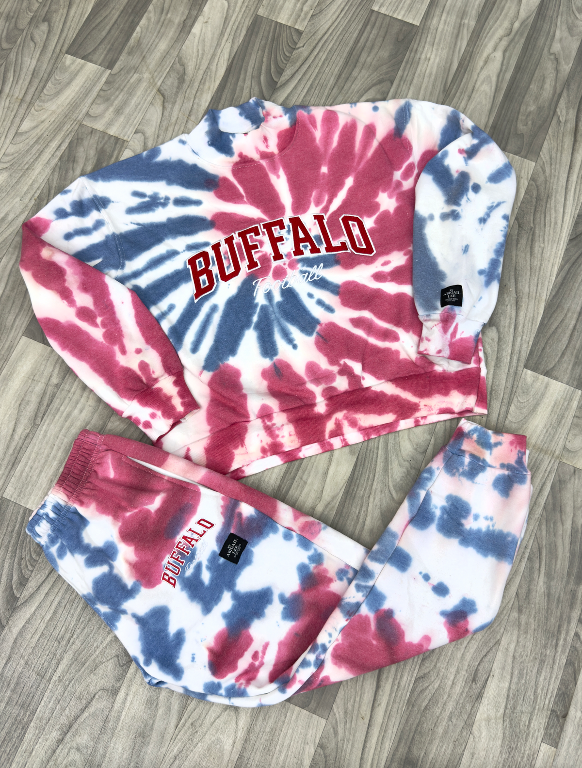 Football Sunday Mock Neck Tie-Dye Set