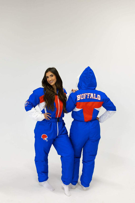Buffalo blue snow suit winter outfit full body