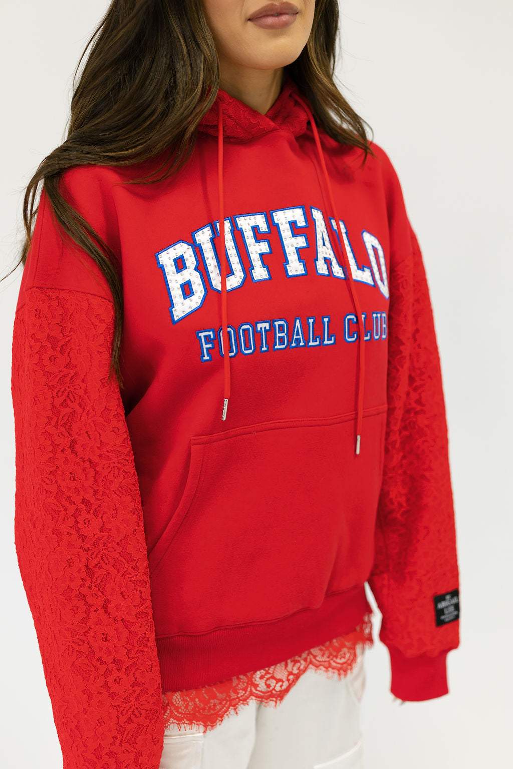 Buffalo Lace Me Up Jersey Hoodie